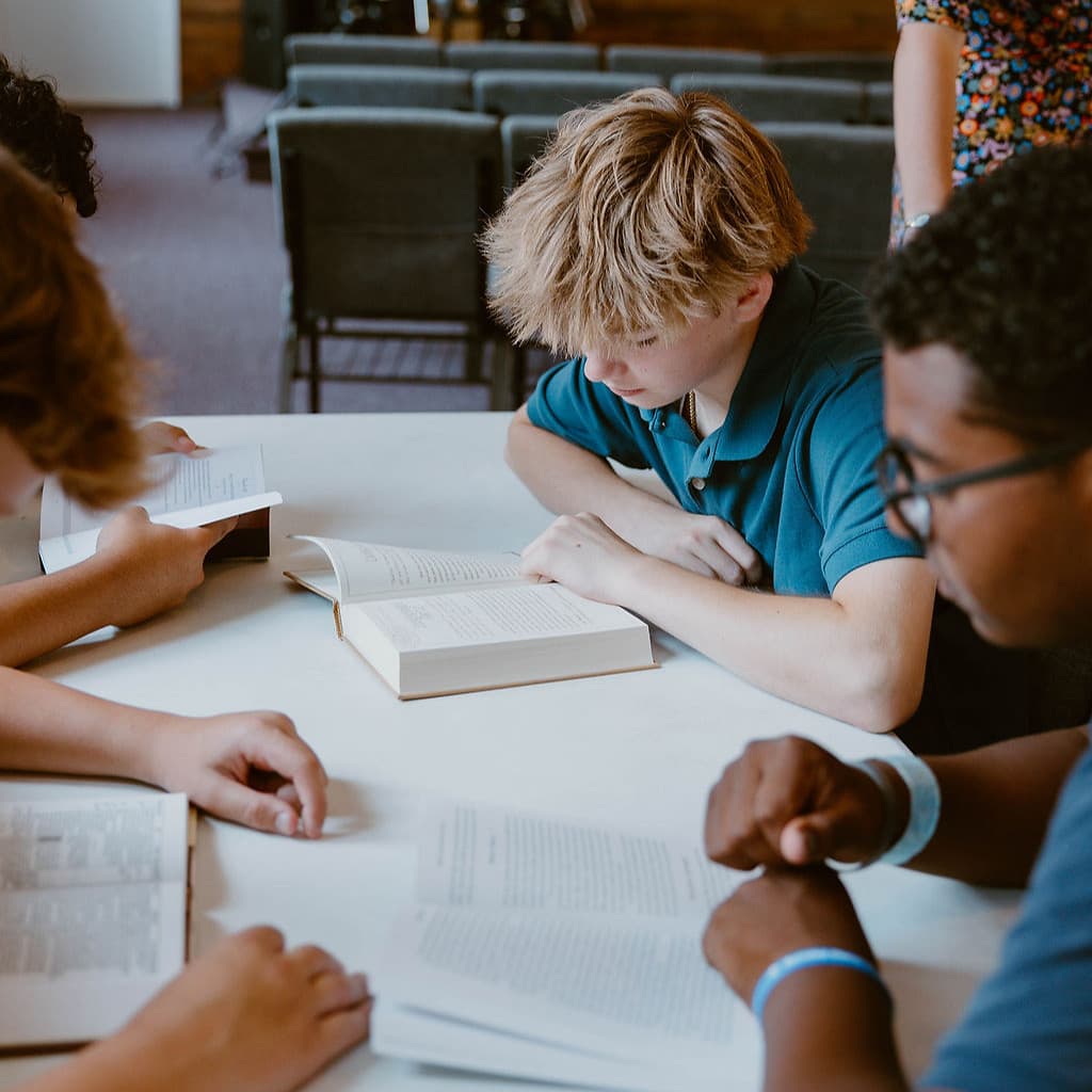 Harvest Covenant students engaged in academic work